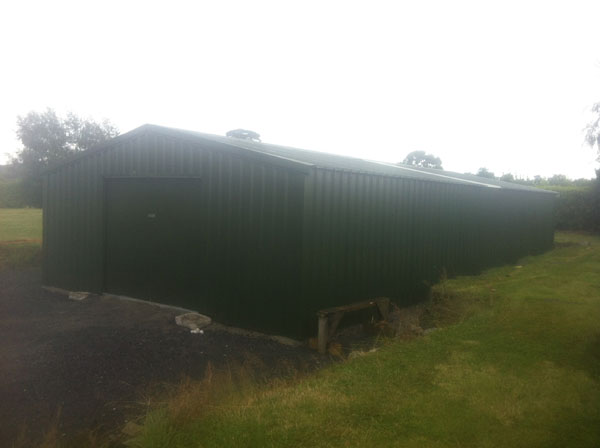 15m x 6m Workshop from Finnish Sheds in Galway, the people for steel sheds and steel garages, erected all over Ireland