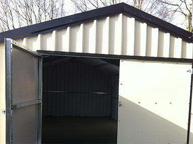 9m x 4m Garage from Finnish Sheds in Galway, the people for steel sheds and steel garages, erected all over Ireland
