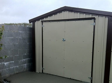 3m x 6m Garage from Finnish Sheds in Galway, the people for steel sheds and steel garages, erected all over Ireland